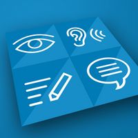 Ansicht der vier Icons des digitalen TestDaF