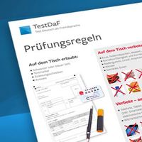 TestDaf Prüfungsregeln